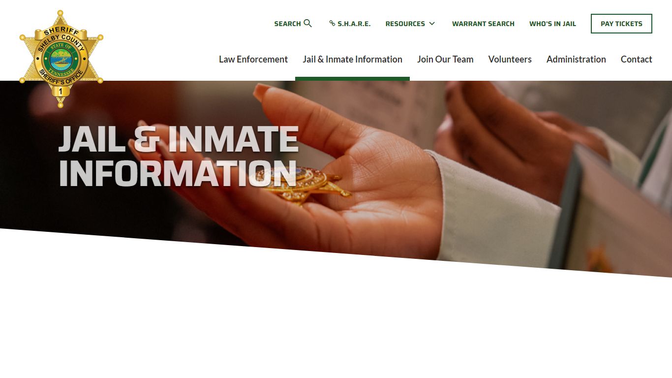 Jail & Inmate Information | Shelby County Sheriff's Office